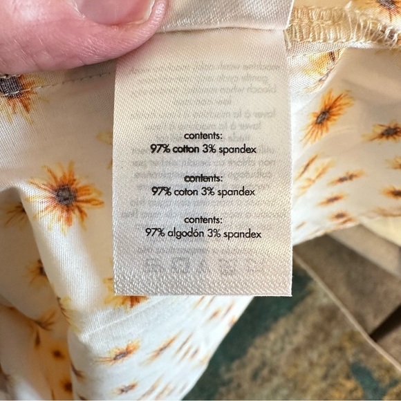 NWT WeWoreWhat smocked midi dress peasant country casual loose baggy women S - Picture 6 of 10